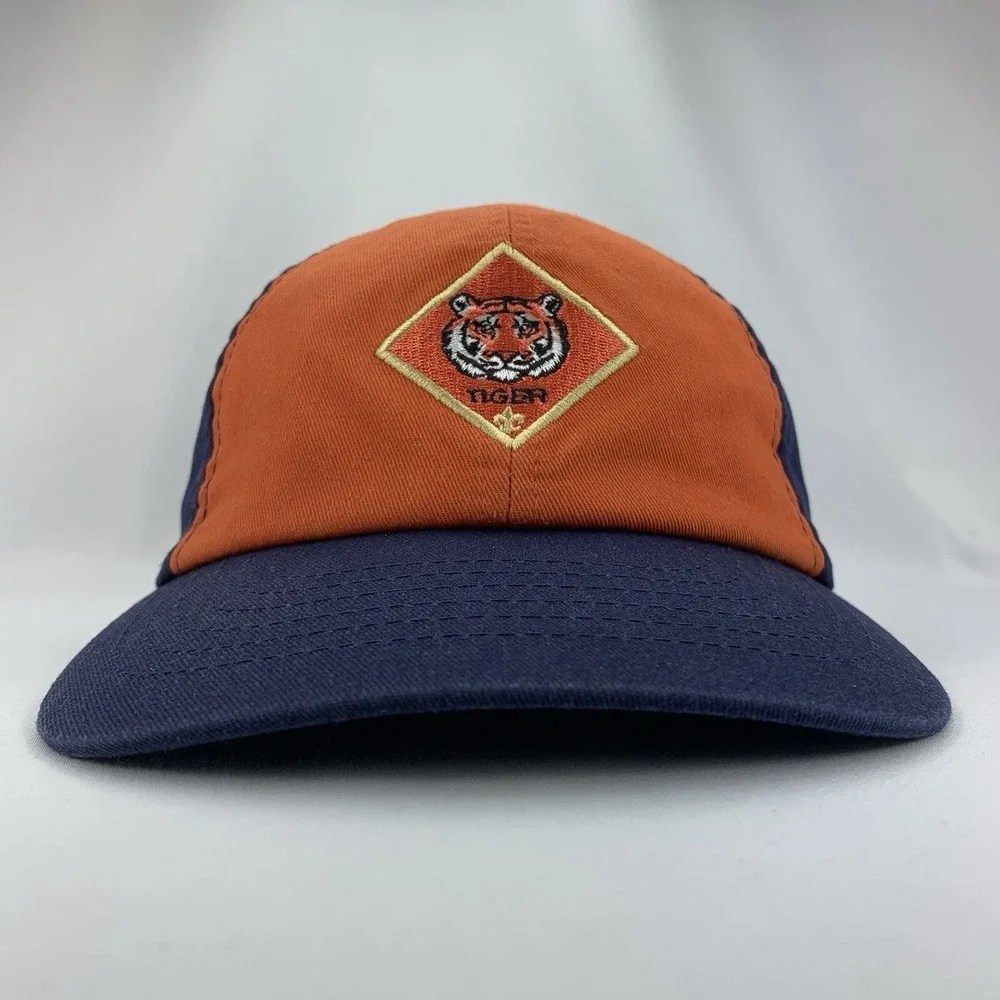Tiger Cub Hat Size S/M Boy Scouts of America BSA Orange Blue Adjustable Ball Cap